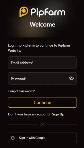 PipFarm New Account