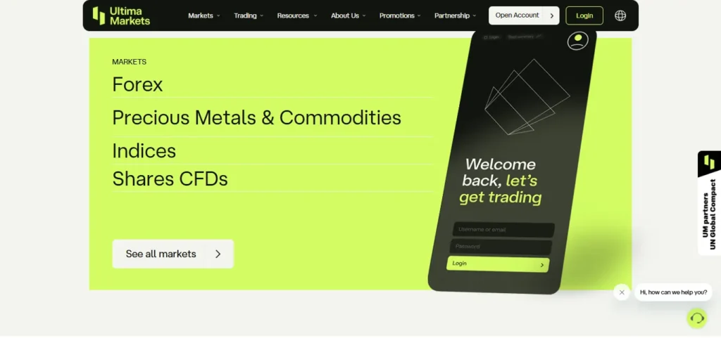 Ultima Markets Metals & Commodities