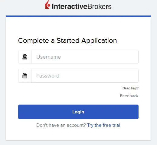 Interactive Brokers Application