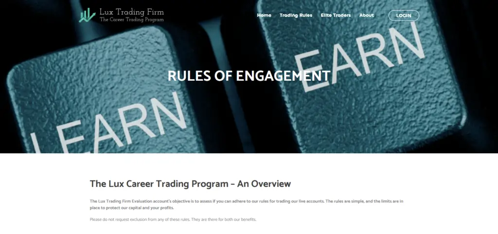 Lux Trading Firm Trading Rules