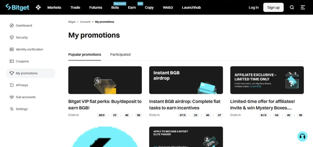 Bitget Promotions