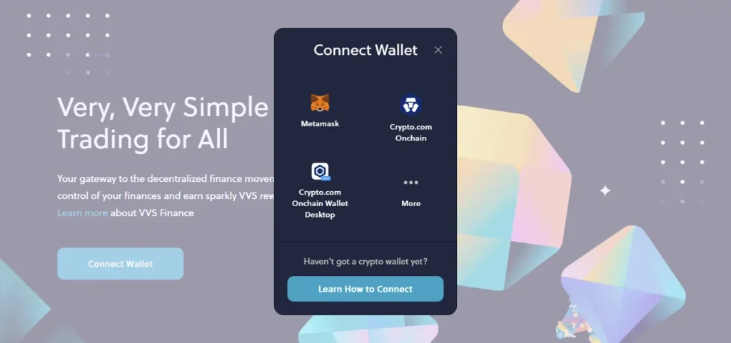 VVS Finance Compatible wallet
