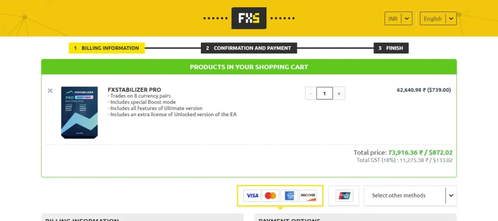 FxStabilizer Checkout