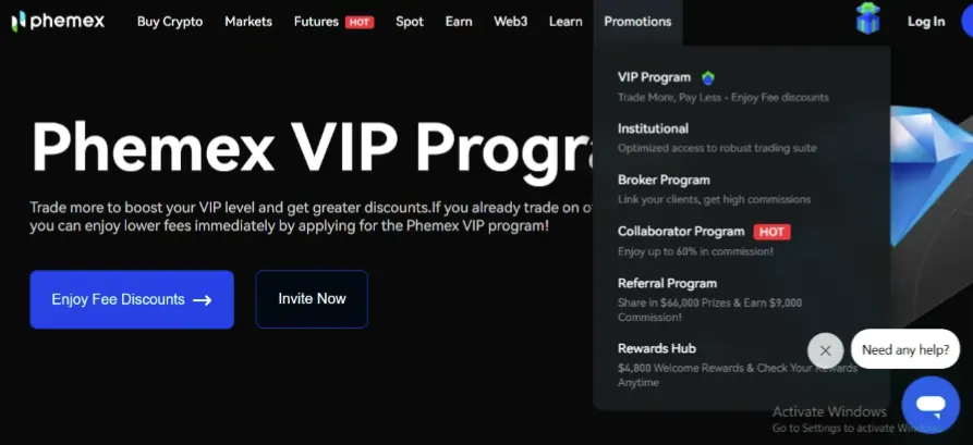 Phemex Promotions and Programs
