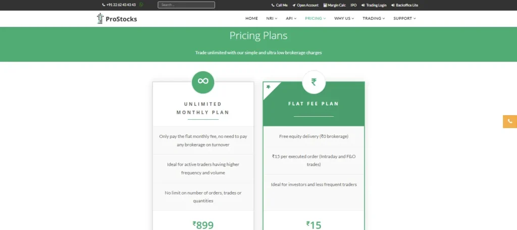 ProStocks PLANS