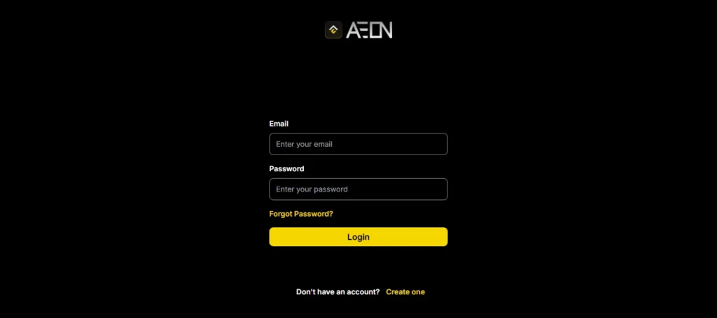Aeon Funded Login