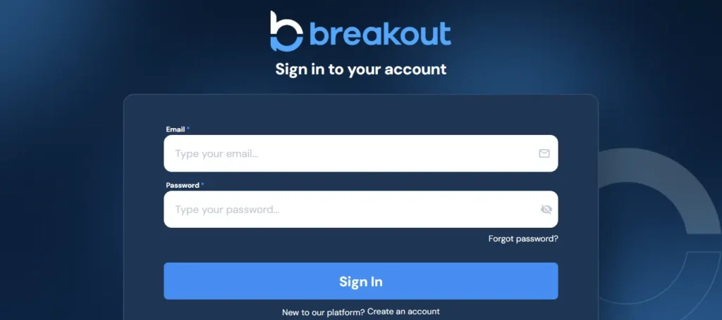 Breakout login