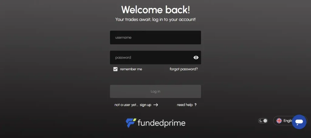 FundedPrime Login