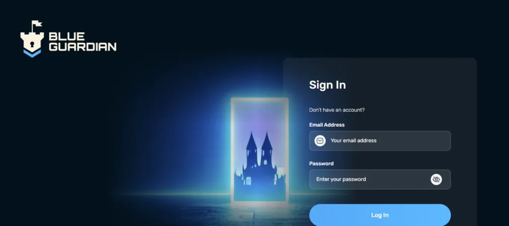 Blue Guardian login