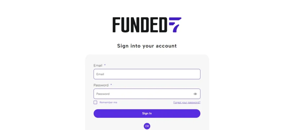 Funded7 Login