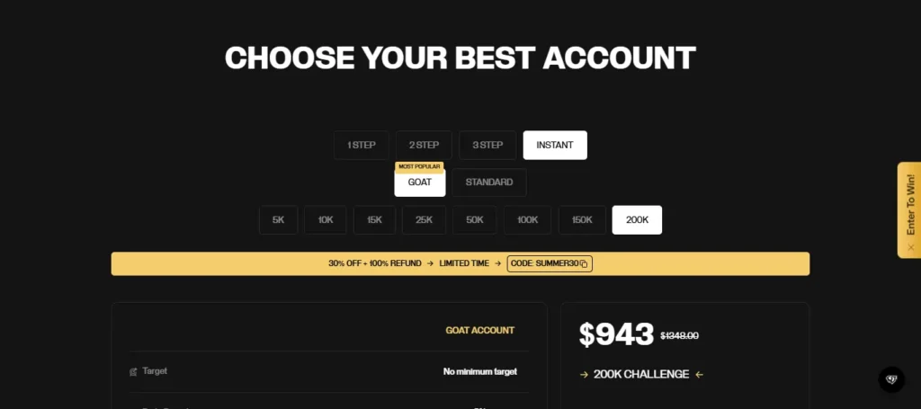 Goat Funded Trader Challenge