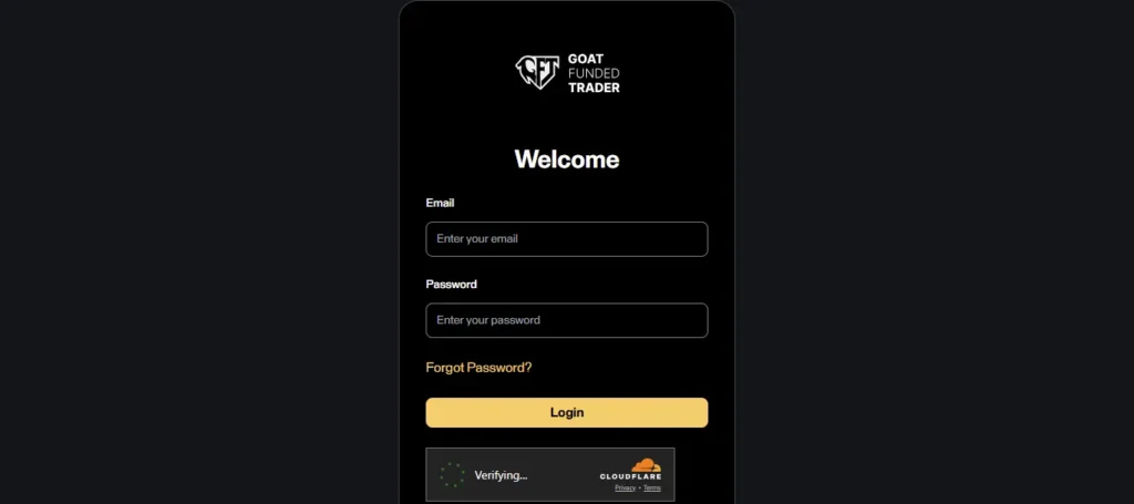 Goat Funded Trader Login