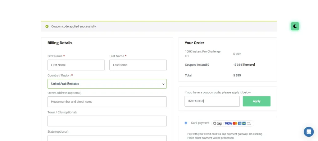 TigerFunded Checkout